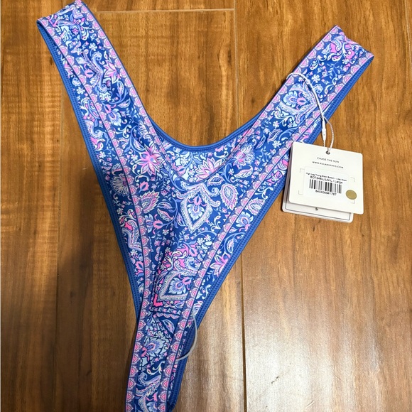 NWT Kulani Kinis Lilac Moon High Leg Thong - Picture 3 of 3